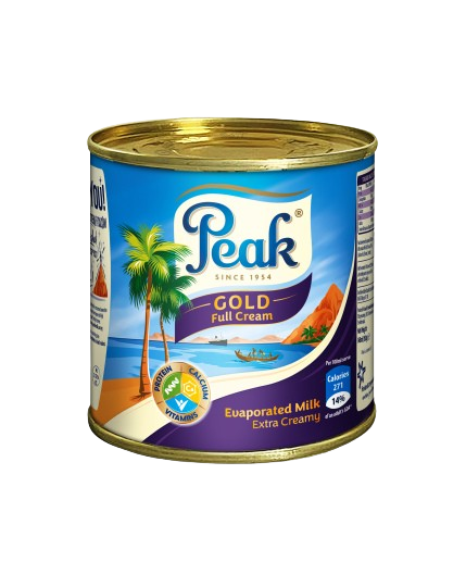 Peak Gold Full Cream Unsweetened Evaporated Milk Tin