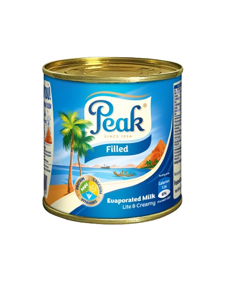 Peak Filled Evaporated Milk Tin